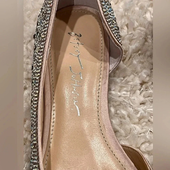 🆕 Betsey Johnson Remy Ballet Flat Rhinestones Slip on Pointed Toe Shoes Size 7 - Picture 5 of 16